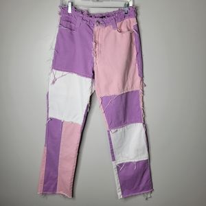 Jaded London Patchwork Jeans